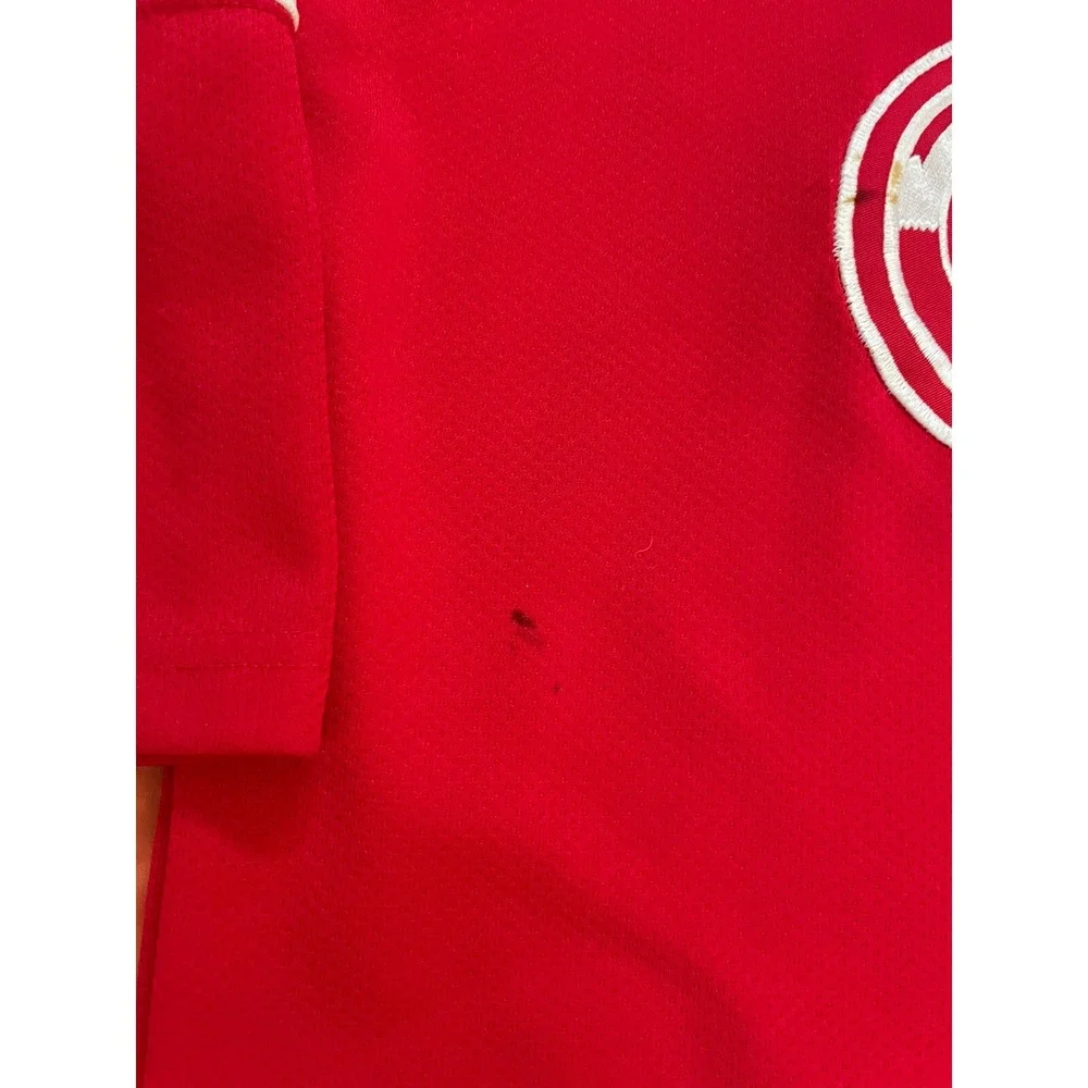 Vintage Red Starter Detroit Red Wings Hockey Jersey‎ Size Youth L/XL  Stained
